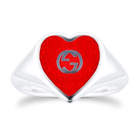 gucci ring hartje|Gucci heart ring silver.